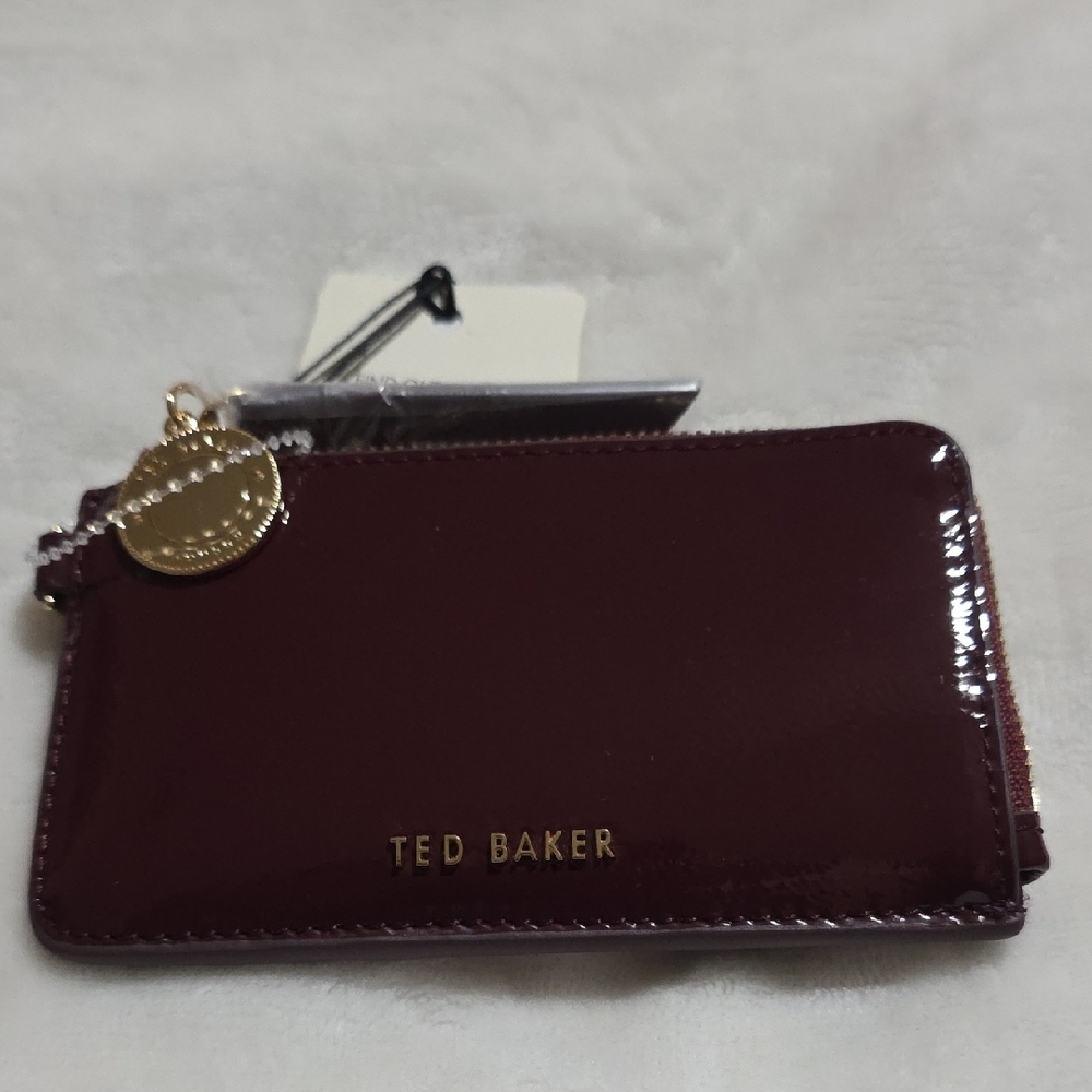 Ted Baker Glossy‎ Maroon Card Holder